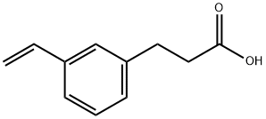 Benzenepropanoic acid, 3-ethenyl- Structure
