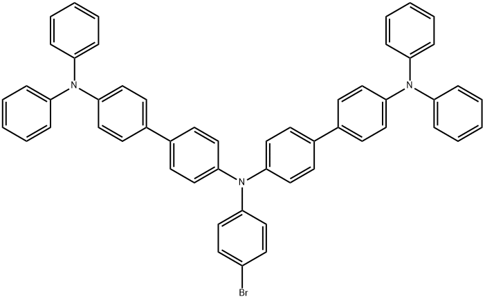 [1,1'-Biphenyl]-4,4'-diamine, N4-(4-bromophenyl)-N4-[4'-(diphenylamino)[1,1'-biphenyl]-4-yl]-N4',N4'-diphenyl- Structure