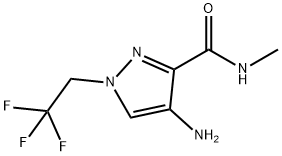 4-amino-N-methyl-1-(2,2,2-trifluoroethyl)-1H-pyrazole-3-carboxamide Structure