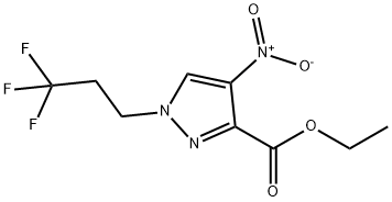 ethyl 4-nitro-1-(3,3,3-trifluoropropyl)-1H-pyrazole-3-carboxylate Structure