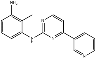 1,3-Benzenediamine, 2-methyl-N1-[4-(3-pyridinyl)-2-pyrimidinyl]- Structure