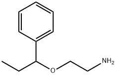 Ethanamine, 2-(1-phenylpropoxy)- Structure