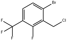 Benzene, 1-bromo-2-(chloromethyl)-3-fluoro-4-(trifluoromethyl)- Structure