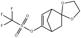 Spiro[bicyclo[2.2.1]hept[5]ene-2,2’-[1,3]dioxolan]-5-yl Trifluoromethanesulfonate Structure