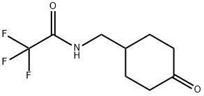 Acetamide, 2,2,2-trifluoro-N-[(4-oxocyclohexyl)methyl]- Structure