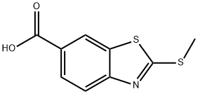 6-Benzothiazolecarboxylic acid, 2-(methylthio)- 구조식 이미지