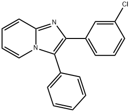 Imidazo[1,2-a]pyridine, 2-(3-chlorophenyl)-3-phenyl- Structure