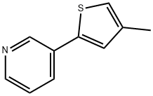 Pyridine, 3-(4-methyl-2-thienyl)- Structure