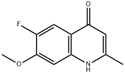 4(1H)-Quinolinone, 6-fluoro-7-methoxy-2-methyl- 구조식 이미지