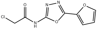2-chloro-N-[5-(furan-2-yl)-1,3,4-oxadiazol-2-yl]acetamide Structure