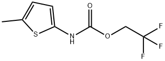 2,2,2-trifluoroethyl N-(5-methylthiophen-2-yl)carbamate Structure
