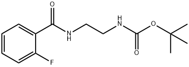 tert-Butyl N-{2-[(2-fluorophenyl)formamido]ethyl}carbamate 구조식 이미지