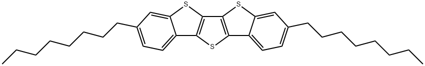 3,8-Dioctyl-thieno[3,2-b:4,5-b']bis[1]benzothiophene 구조식 이미지