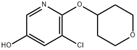 3-Pyridinol, 5-chloro-6-[(tetrahydro-2H-pyran-4-yl)oxy]- 구조식 이미지
