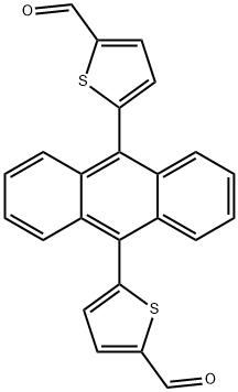 5,5'-(anthracene-9,10-diyl)bis(thiophene-2-carbaldehyde) Structure