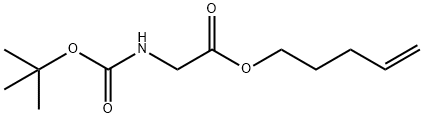 pent-4-en-1-yl 2-{[(tert-butoxy)carbonyl]amino}acetate Structure