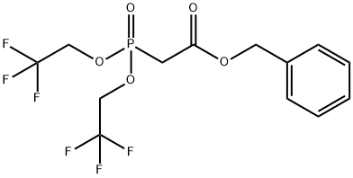 Acetic acid, 2-[bis(2,2,2-trifluoroethoxy)phosphinyl]-, phenylmethyl ester Structure