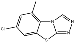 3-Chloro-5-methyl-1,2, 4-triazole [3,4-b][1,3] benzothiazole 구조식 이미지