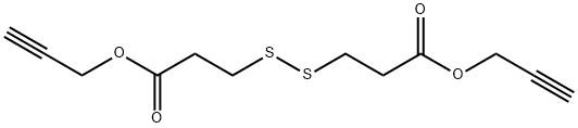 di(prop-2-yn-1-yl) 3,3'-disulfanediyldipropanoate Structure