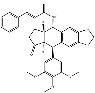 Podophyllotoxin, derivative of Structure