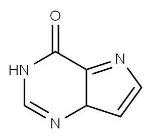 4H-Pyrrolo[3,2-d]pyrimidin-4-one, 3,7a-dihydro- Structure