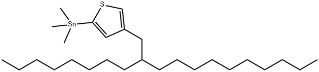 Stannane, trimethyl[4-(2-octyldodecyl)-2-thienyl]- Structure