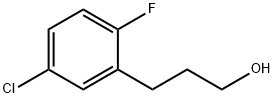 Benzenepropanol, 5-chloro-2-fluoro- Structure
