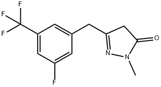 3-(3-fluoro-5-(trifluoromethyl)benzyl)-1-methyl-1H-pyrazol-5-ol(WXFC0743) 구조식 이미지