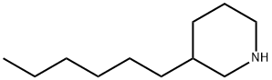 Piperidine, 3-hexyl- Structure