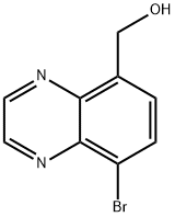 5-Quinoxalinemethanol, 8-bromo- 구조식 이미지