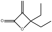 2-Oxetanone, 4,4-diethyl-3-methylene- 구조식 이미지