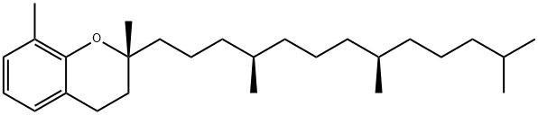 2H-1-Benzopyran, 3,4-dihydro-2,8-dimethyl-2-[(4R,8R)-4,8,12-trimethyltridecyl]-, (2R)- 구조식 이미지