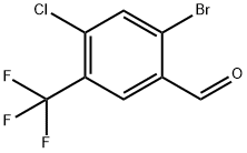 Benzaldehyde, 2-bromo-4-chloro-5-(trifluoromethyl)- Structure