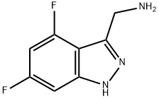 1H-Indazole-3-methanamine, 4,6-difluoro- Structure