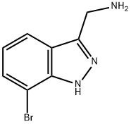 1H-Indazole-3-methanamine, 7-bromo- Structure