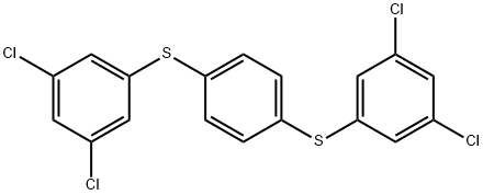 Benzene, 1,4-bis[(3,5-dichlorophenyl)thio]- Structure