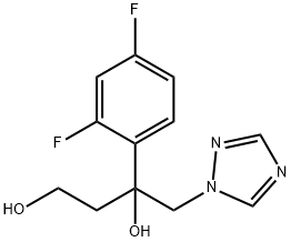 1,3-Butanediol, 3-(2,4-difluorophenyl)-4-(1H-1,2,4-triazol-1-yl)- Structure