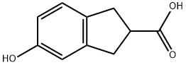 1H-Indene-2-carboxylic acid, 2,3-dihydro-5-hydroxy- Structure