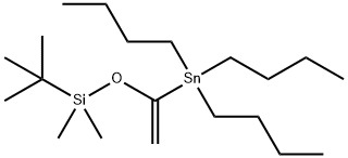 Stannane, tributyl[1-[[(1,1-dimethylethyl)dimethylsilyl]oxy]ethenyl]- Structure