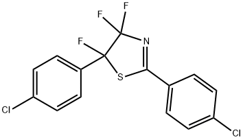 Thiazole, 2,5-bis(4-chlorophenyl)-4,4,5-trifluoro-4,5-dihydro- Structure