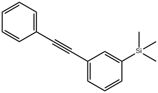 Benzene, 1-(2-phenylethynyl)-3-(trimethylsilyl)- Structure