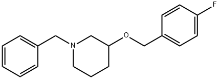 Piperidine, 3-[(4-fluorophenyl)methoxy]-1-(phenylmethyl)- Structure