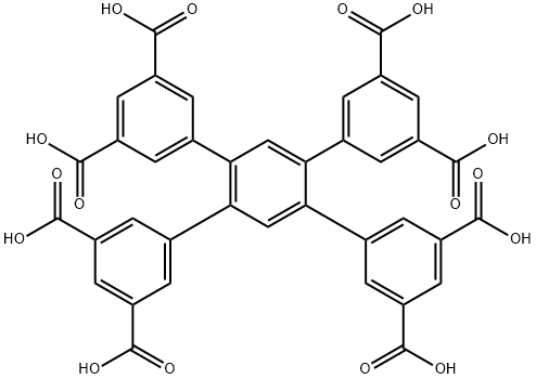 4',5'-bis(3,5-dicarboxyphenyl)-[1,1':2',1"-terphenyl]-3,3'',5,5"-tetracarboxylic acid 구조식 이미지