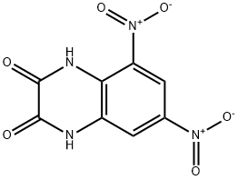 2,3-Quinoxalinedione, 1,4-dihydro-5,7-dinitro- Structure