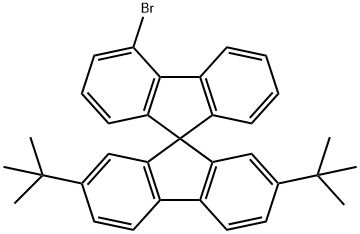 4'-Bromo-2,7-di-tert-butyl-9,9'-spirobi[fluorene] Structure