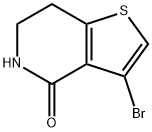 Thieno[3,2-c]pyridin-4(5H)-one, 3-bromo-6,7-dihydro- Structure