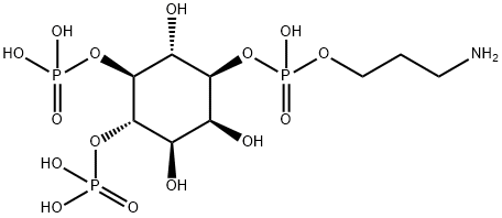 D-myo-Inositol, 1-(3-aminopropyl hydrogen phosphate) 4,5-bis(dihydrogen phosphate) Structure