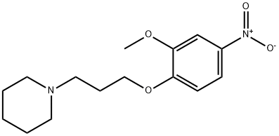 Piperidine, 1-[3-(2-methoxy-4-nitrophenoxy)propyl]- Structure