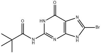 Propanamide, N-(8-bromo-6,9-dihydro-6-oxo-1H-purin-2-yl)-2,2-dimethyl- Structure