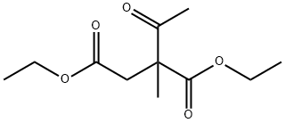 Butanedioic acid, 2-acetyl-2-methyl-, 1,4-diethyl ester Structure